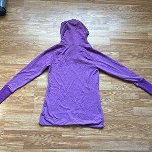Women’s Purple long sleeve hoodie - great for layering or wearing on its own